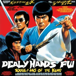 Deadly Hands of Kung Fu (1977): The soul of Bruce Lee travels to the Underworld where he fights with Dracula, James Bond, The Man with No Name, and others. Along the way he befriends the One-Armed Swordsman, Caine from the TV show Kung Fu, and Popeye the Sailor.