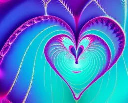 fractal heart soulmate lovers