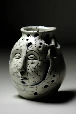 ceramic sculpture, old fashioned, mysterious, small, simple
