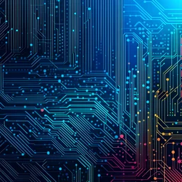 generates a background for a power point based on an AI theme using 2-3 colors