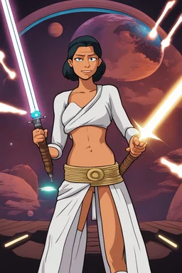 [Leela, Futurama] Leela as Rey in Star Wars