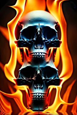 portrait of skull set in fire, cinematic lighting, photorealistic, ornate, intricate, realistic, detailed, volumetric light and shadow, hyper HD, octane render, unreal engine insanely detailed and intricate, hypermaximalist, elegant, ornate, hyper-realistic, super detailed --v 4