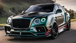Bentley Bentayga MANSORY Fused with lamborghini veneno, Super Detailed, desktop wallpaper, 4K