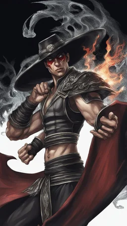 Kung Lao from mortal kombat God of fire and ice