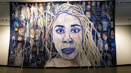 Using your portrait as the centerpiece, create a large-scale fabric mural. Surround the portrait with a network of resilient and stretchy threads, symbolizing the challenges faced during addiction and the journey to recovery. Visitors can interact by gently tugging on the threads, emphasizing the importance of resilience in the healing process.