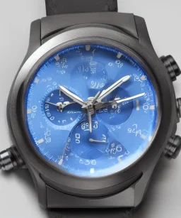 wristwatch chronograph blue greek