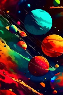 COLUFRUL ABSTRACT PLANETS UNIVERSE