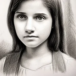 high-quality, fine-detail close-up pen and pencil sketch of young Rachel Zegler as Maria, portrait, 8k resolution, intricate, digital art, detailed matte painting, photorealistic, volumetric lighting, Rafael Augusto, Juan Francisco Casas, Anne Dittman, Anne Stokes, Greg Rutowski