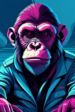 An image of an nft monkey that looks like mutant ape yacht club