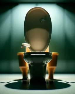 Toilet scene, donald trump sitting in toilet, pants down, defecating, realistic image, Tarantino style, concept art, smooth, unreal engine 5, god lights, ray tracing, RTX, lumen lighting, ultra detail, volumetric lighting, 3d.