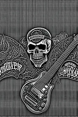 Banner for the Facebook page of a radio show dedicated to metal