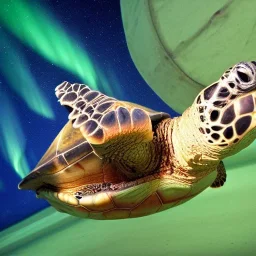 turtle and aurora