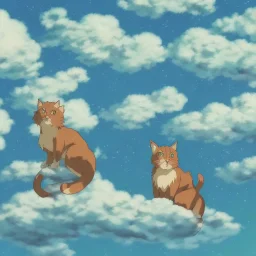 cat, dragon, stars, sunny, waves