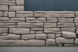 Modern stone wall