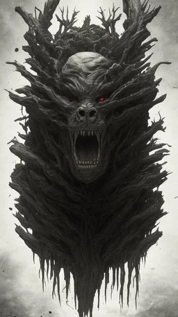 Your phone's background image represents an extremely dark and mysterious scene. The image features a pitch-black background, creating an aura of mystery and intrigue. Deep within the image, a cryptic monster is faintly visible, sporting a sly smile on its face. The monster's features appear enigmatic and profound, capturing the viewer's attention and arousing curiosity. The monster is subtly portrayed in the image, making it seem like a part of another mysterious world. The dark colors and dee