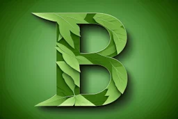 LETTER 'B' CANABIS LEAF