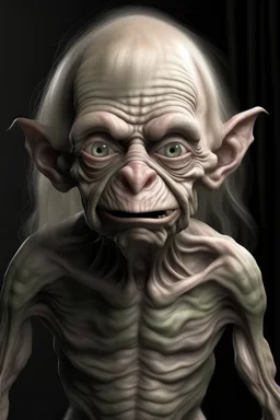 gollum mixed with donald trump