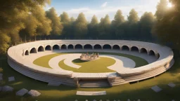 амфитеатр в стиле славянской сказки