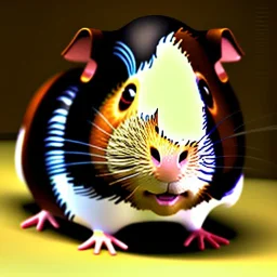 cute brown guinea pig by pixar