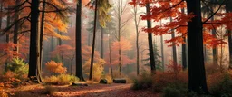 A cozy forest scenery using this colorscheme: