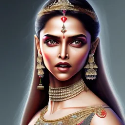 Diamond goddess, beautiful deepika padukone portrait , hd