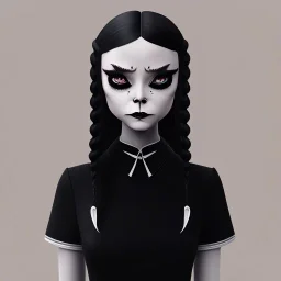 wednesday addams, wednesday addams hair, dark make up, gothic, black dress