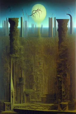 Nothingness horrible landscape swamp opens before the eyes Max Ernst