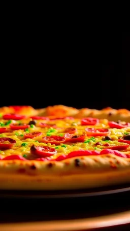 Pizza be complete coming out of the oven is eye-catching in 4K