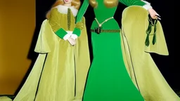 A woman who had green eyes and long blond hair that she wore in elaborate coiffures. Being known as someone at the height of fashion, prior to her disappearance, she favored wearing green and golden outfits to match her physical features.