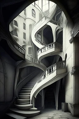 tavern dystopian rich straight stairs entrence building white