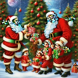 Santa eating children