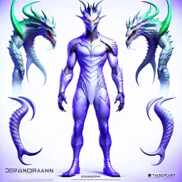 dragonman cabeza y cara humana con antifaz high detailed concept art, front facing, dynamic pose, full body, white background color, t-shirt design,