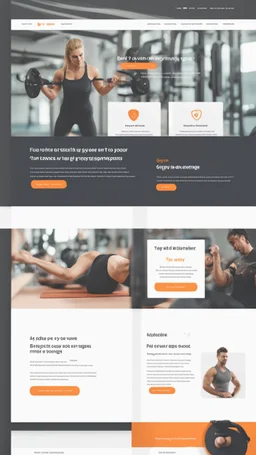 Design a user-friendly and visually appealing landing page for a gym website, prioritizing an intuitive user experience