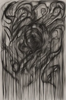 Abstract drawing about darkness