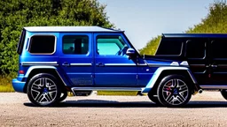 Bugatti Veyron Mixed With Mercedes G-Class, Rear View, 4K, Ultra Detailed