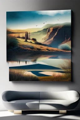 ART76 - Landscape Prints. Get your hands on our exclusively designed wall decor that provides a dynamic feature to your living room decor. Furthermore, our wall art adds soul to your space. The best part about putting wall art prints in your living room is that they reflect your taste. Marrutt 230gsm Archival Matte Photo Paper ensures premium quality print output and can keep its good condition intact for decades. For some designs we print on Premium Satin/Oyster paper to stand out and