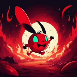 hazbin tomato rabbit in hell