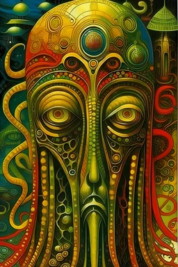 Rapacious Mythological Creatures That Exist In Your Subconscious; Hundertwasser; Giger; Vang Gogh.