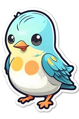 cute bird sticker