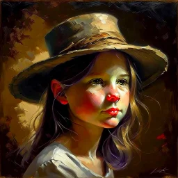 girl with a hat