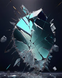 AI shattered glass marble art realisticv2 surrealism 4k resolution art
