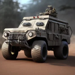 Gi joe driving White lunar armored rover with claw, combat, wolf - camouflage paintjib