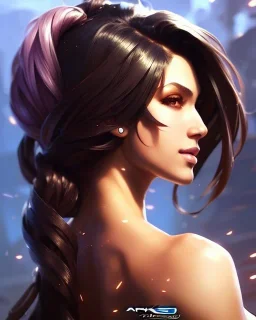 Akshan from League of Legends, full-scale head and shoulders portrait, 8k resolution concept art portrait by Greg Rutkowski, Artgerm, WLOP, Alphonse Mucha dynamic lighting hyperdetailed intricately detailed Splash art trending on Artstation triadic colors Unreal Engine 5 volumetric lighting Splash art fantasy