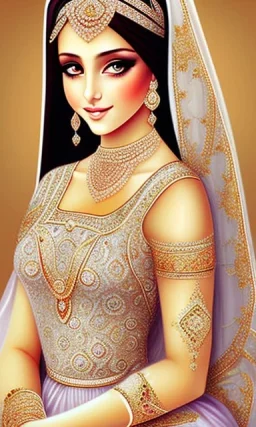 Arab princess, beautiful, innocent, angelic features, Arab clothes, portrait, high details