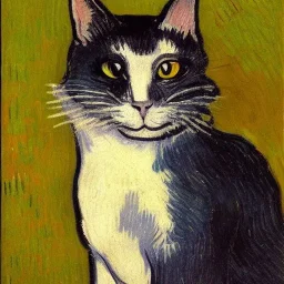 Portrait of a cat by Van Gogh