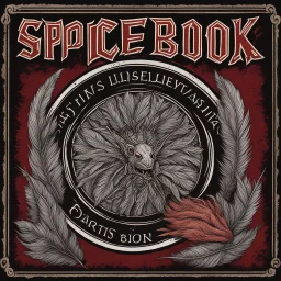 [Spice box Label by Kevin Eastman and Peter Laird] this ground blend is made from feathers and blood, we see the meat inside the flask