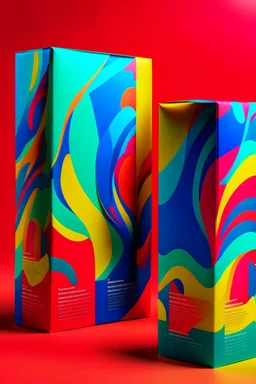 abstract colors on the packaging design template