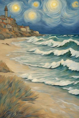 seashore picture from Van Gogh