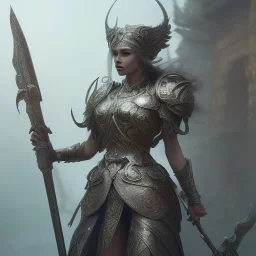 badass female goddess of war, very beautiful figure,tilt shift blur, wearing, feminine, detailed,armor,object shadow,extraordinary, sharp focus,macro lens,intricate filigree metal design, full body portrait, cinematic, unreal engine 5, 8k, hyper realistic. Volumetric lighting, unreal engine 5 ,hyper elegant,hyperphotorealistic, epic composition,cinematic lighting, hyperphotomaximalist, masterpiece,epic composition, ,Glim lighting