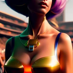 pixar movie still portrait photo of big tits woman : : as hero catgirl cyborg woman by pixar : : by greg rutkowski, wlop, rossdraws, artgerm, weta, marvel, rave girl, leeloo, unreal engine, glossy skin, pearlescent, wet, bright morning, anime, sci - fi, maxim magazine cover ----- Negative: extra legs, extra arms, poorly drawn hands, poorly drawn feet, fat, disfigured, out of frame, bad hands, bad art, deformed